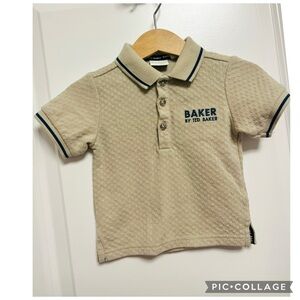 BABY BAKER BY TED BAKER TEXTURED POLO SHIRT 12 MO